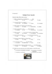 English Worksheet: under the same moon worksheet