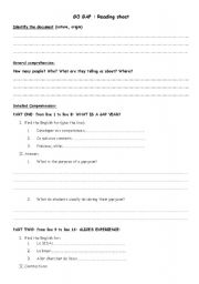 English worksheet: Gap Year