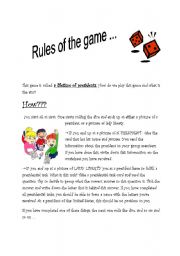 English worksheet: rules of the gameboard presidents game - see lessonplan American Presidents