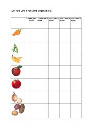 English worksheet: Do You like fruit and vegetables?