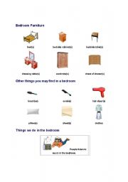 English worksheet: Bedroom Furniture
