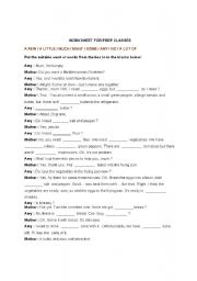 English Worksheet: quantfers