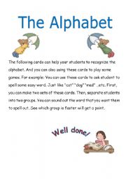 English Worksheet: The alphabet