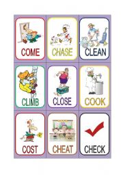 VERB CARDS 4