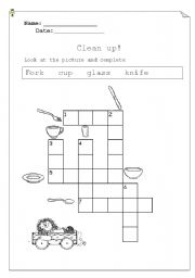 English worksheet: Kitchen supplies 