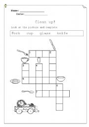 English Worksheet: Kitchen supplies 