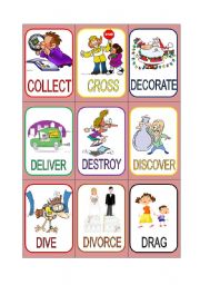 VERB CARDS 5