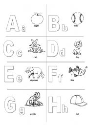 English Worksheet: alphabet