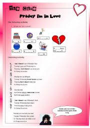 English Worksheet: Song  Friday, Im in love - The Cure - Present simple/ Likes and dislikes  (Elementary and pre-intermediate)