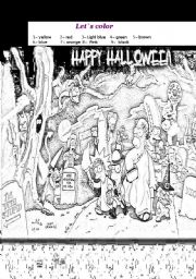 English Worksheet: happy halloween