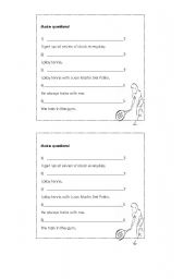 English worksheet: Simple Present questions practice
