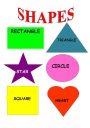 English worksheet: SHAPES