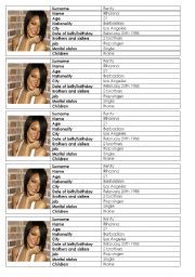 English Worksheet: Rihanna ID file