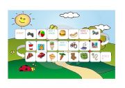 English Worksheet: Toys and Food Board Game