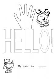 English Worksheet: HELLO