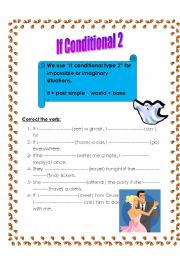 English Worksheet: if conditional type 2