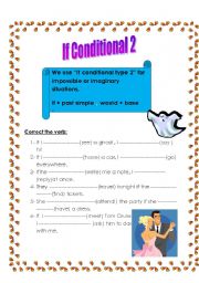 English worksheet: if conditional type 2