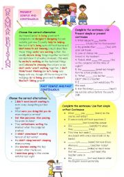 English Worksheet: GRAMMAR REVISION