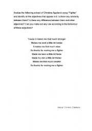 English Worksheet: Comparative Adjectives