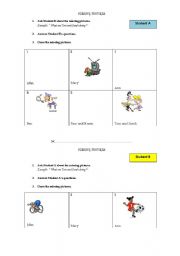 English worksheet: Missing pictures-speaking activity