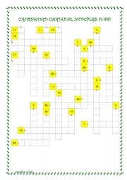 Crossword cardinal numbers 