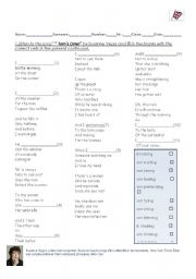 English worksheet: Song 