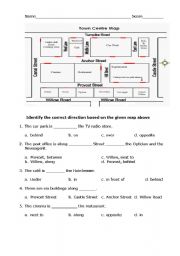 English Worksheet: Where is the car park?