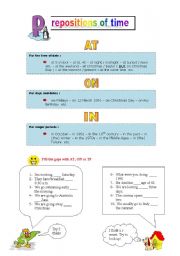 prepositions of time