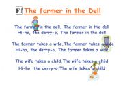 English worksheet: The Farmer in the Dell song chart