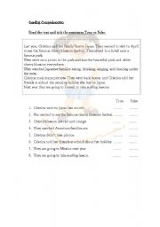 English worksheet: Reading Comprehension