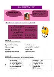 English worksheet: conditional 