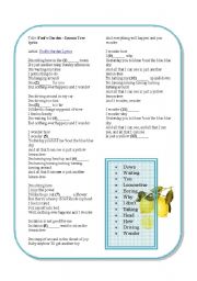 English Worksheet: Lemon Tree Lyrics