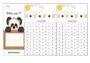 English Worksheet: Stamp or sticker board