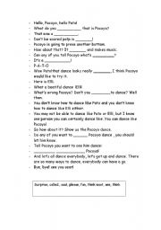 English Worksheet: Pocoyo Dance