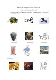 English Worksheet: tales from the arabian nights