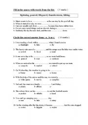 English worksheet: Vocabulary