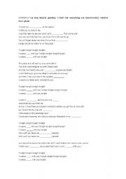 English worksheet: song summercat