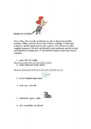 English worksheet: Past Continuous