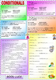 English Worksheet: CONDITIONALS