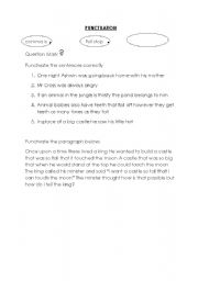 English Worksheet: Punctuation