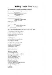 English worksheet: Song 