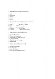 English worksheet: To be test