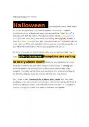 English Worksheet: Fun Halloween Activity Ideas