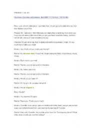 English Worksheet: friends movie english