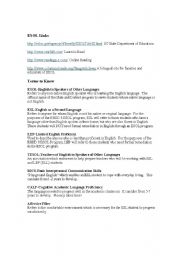 English Worksheet: Useful links