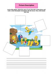 English worksheet: picture description