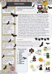 English Worksheet: Halloween