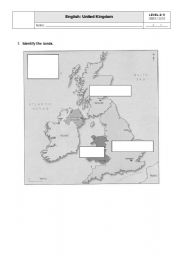English worksheet: United Kingdom