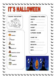 English Worksheet: MY FIRST HALLOWEEN