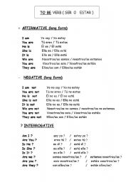 English Worksheet: to BE